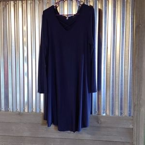 Navy Blue long sleeve dress